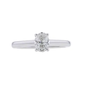 Esme Oval Hidden Halo Ready for Love Diamond Engagement Ring 3/4ct