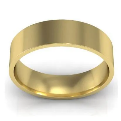 Flat Wedding Ring for Women 5mm