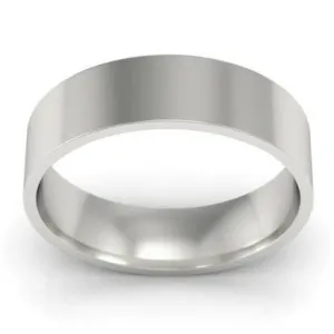 Flat Wedding Ring for Women 5mm