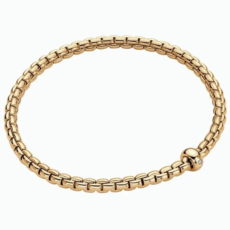 Fope Eka Collection 18k Yellow Gold Flex'It Bracelet