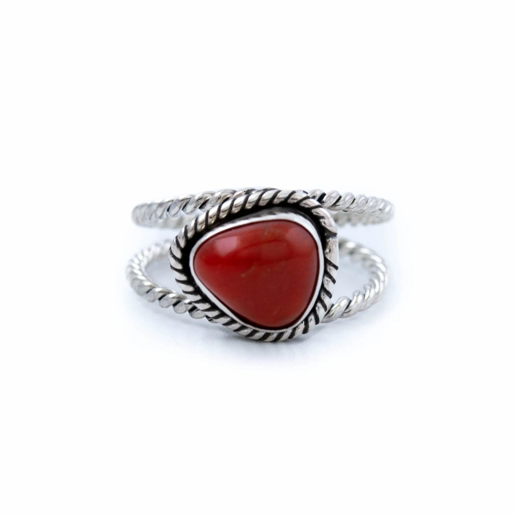 Gemmy Red Coral Ring