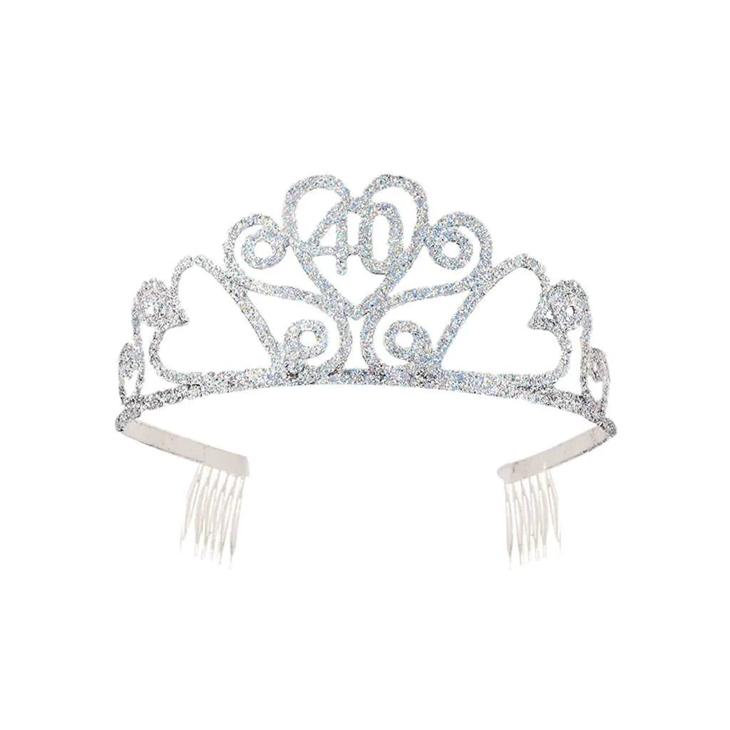 GLITTER BIRTHDAY TIARA 40