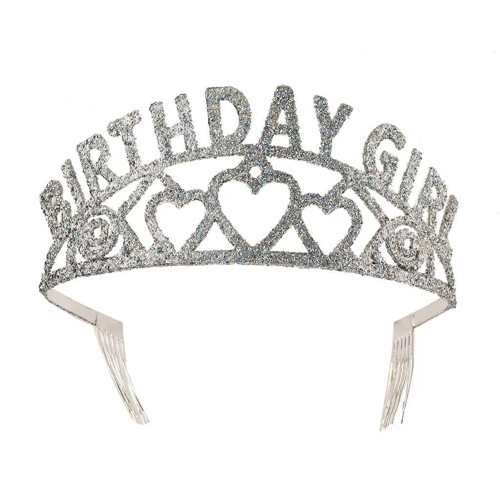 GLITTER TIARA BIRTHDAY GIRL