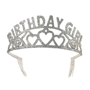 GLITTER TIARA BIRTHDAY GIRL