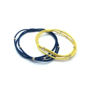 Gold & Navy Hair Bands