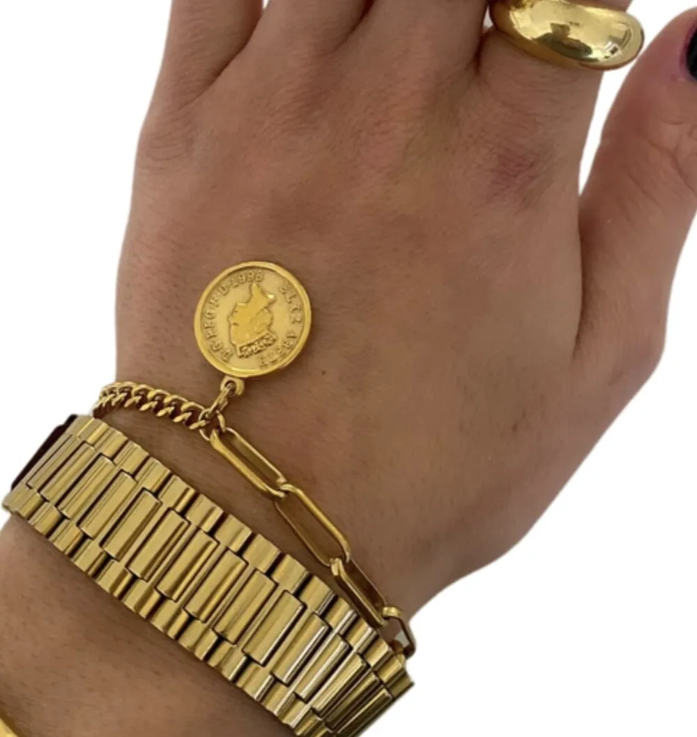 Gold Coin Bracelet