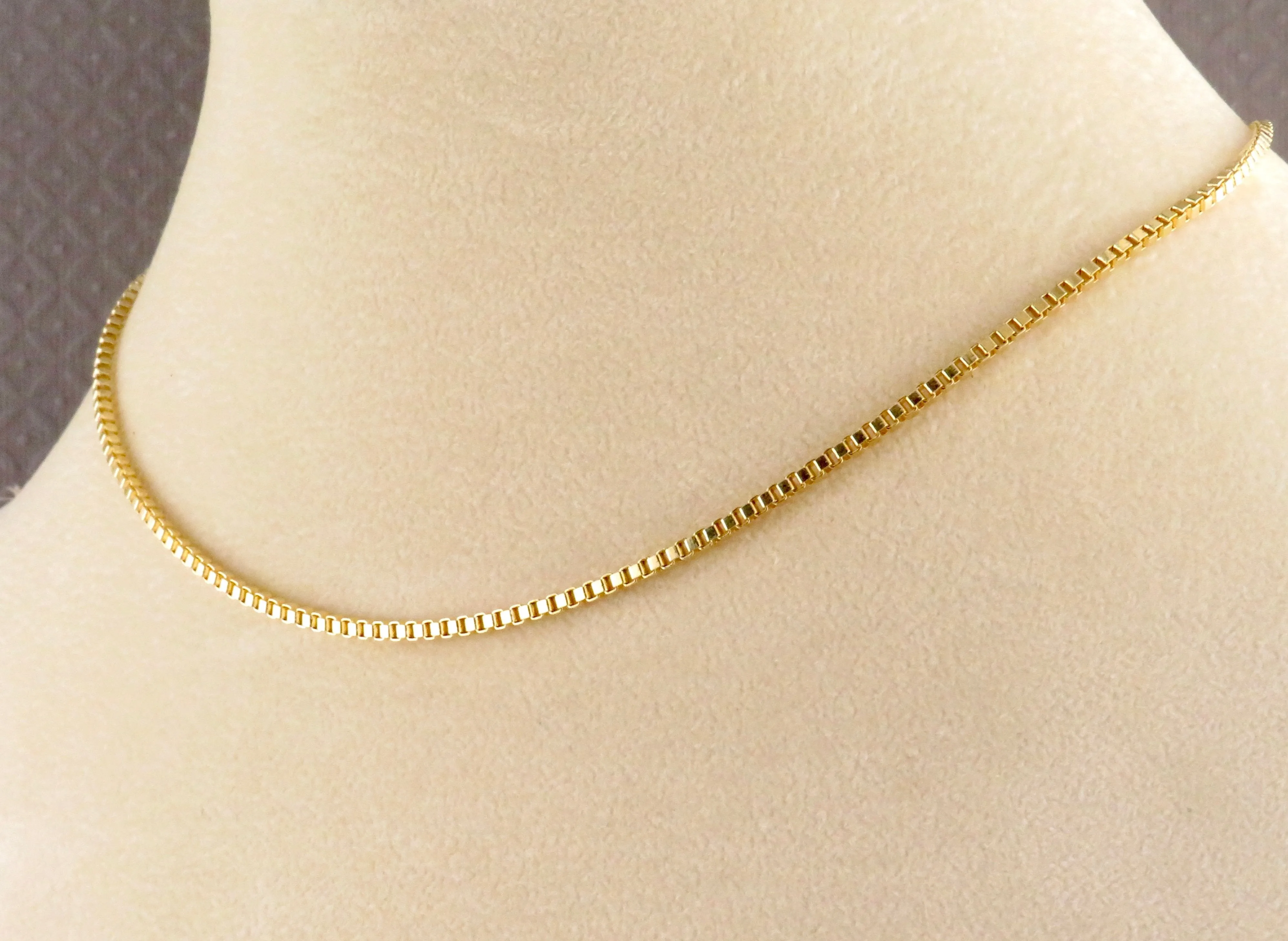 Gold Filled Box Chain Bracelet