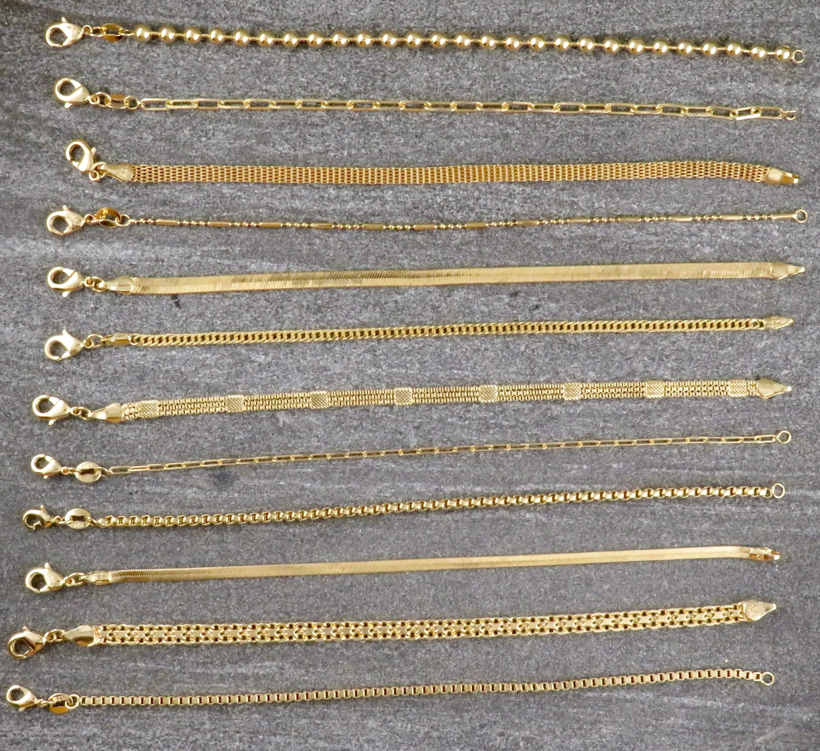 Gold Filled Box Chain Bracelet