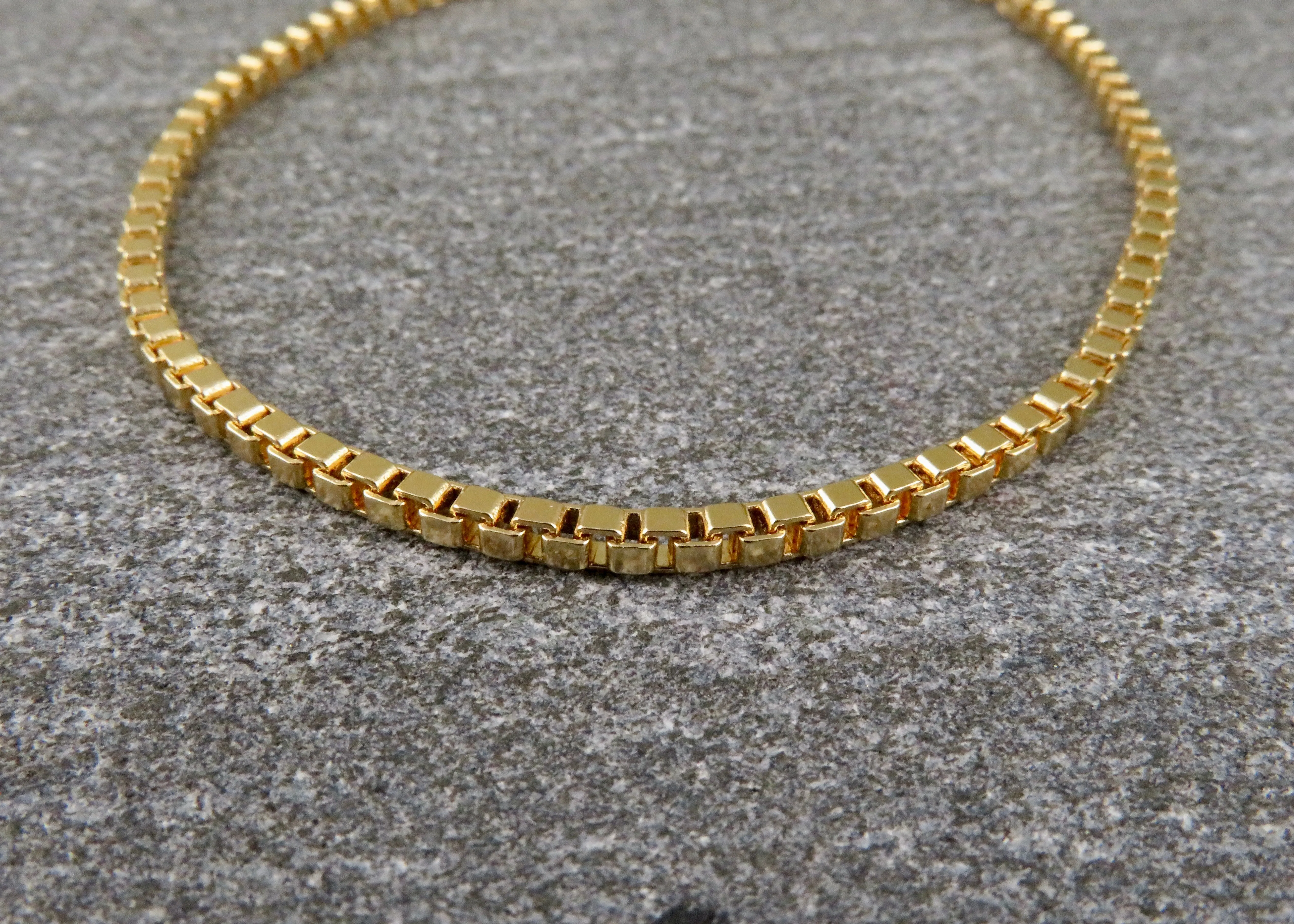 Gold Filled Box Chain Bracelet