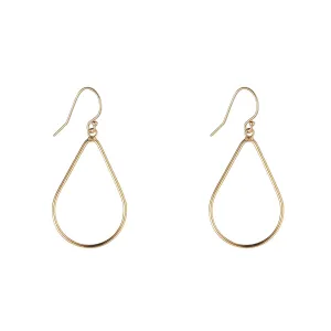 Gold Filled Plain Teardrop Earrings