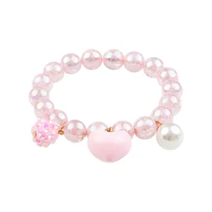 Great Pretenders Pink Heart Bobble Bracelet