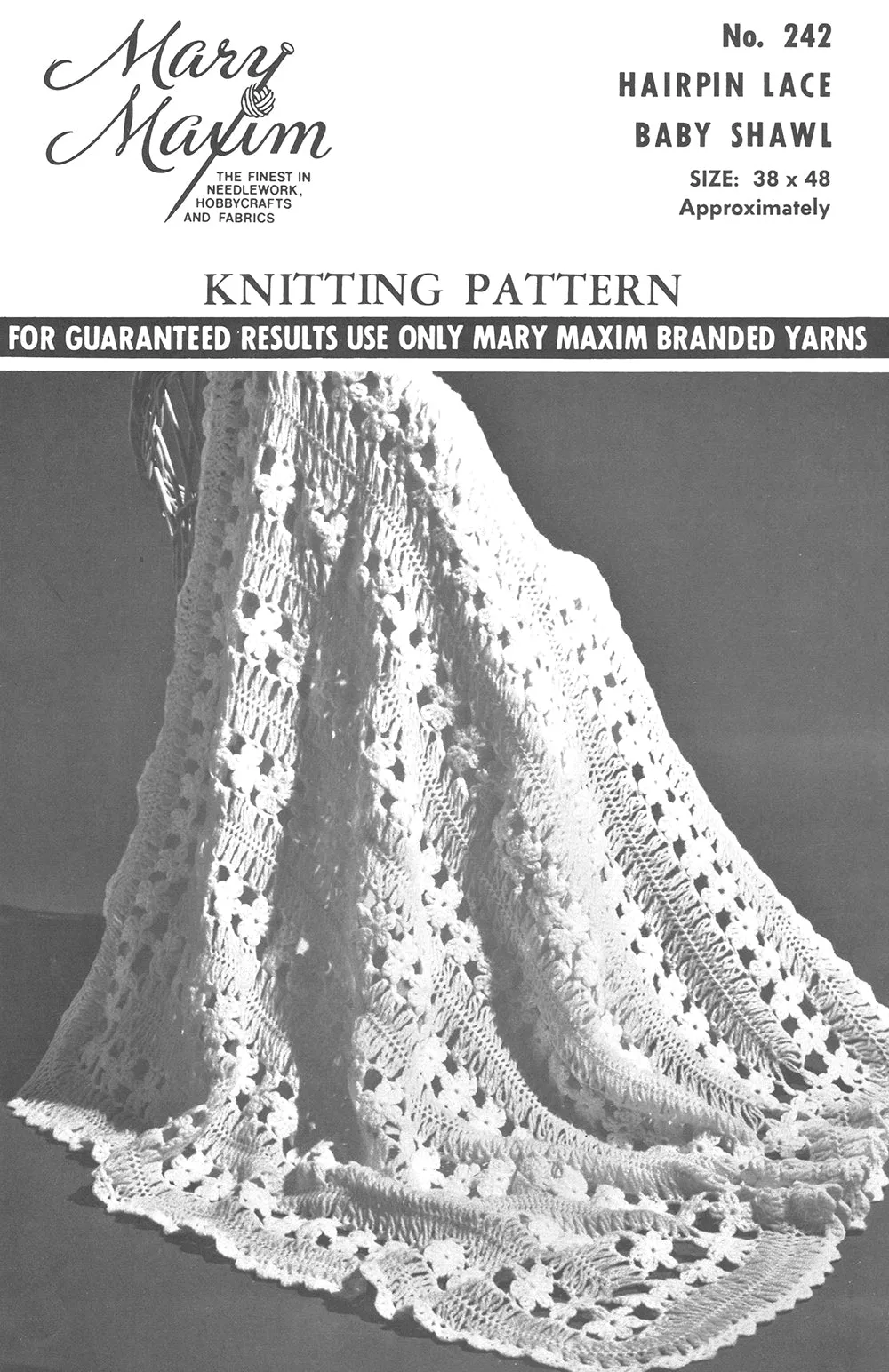 Hairpin Lace Baby Shawl Pattern