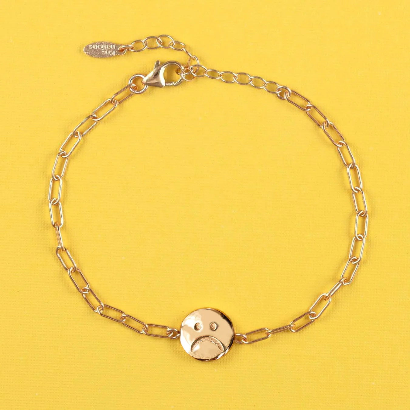 Happy & Sad  Chain Bracelet