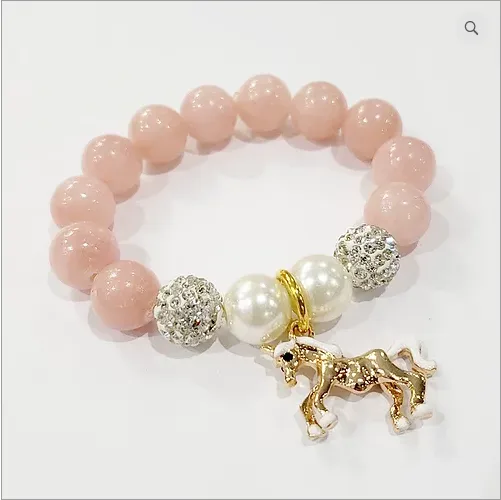 Heart Me Pink Pearl Bracelets