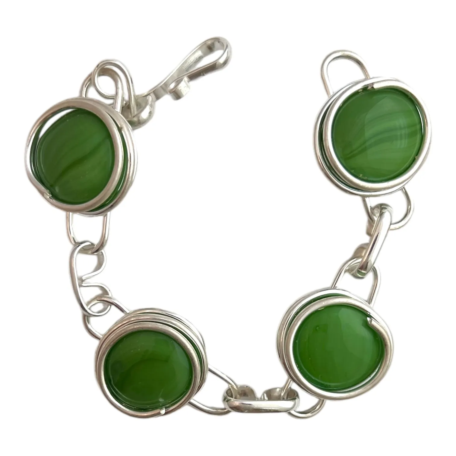 Infinity Bracelet - Green Opaque