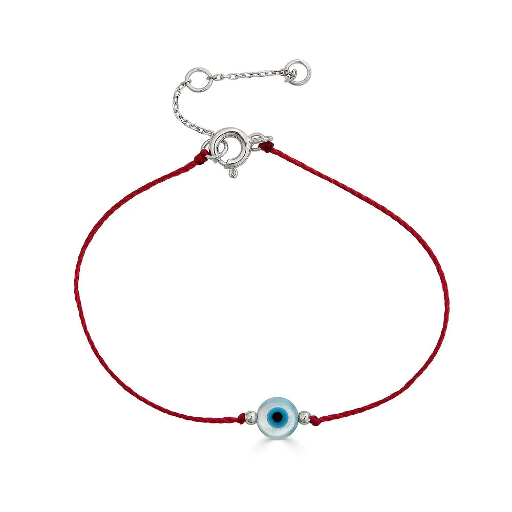 Ivy Evil Eye Red String Bracelet