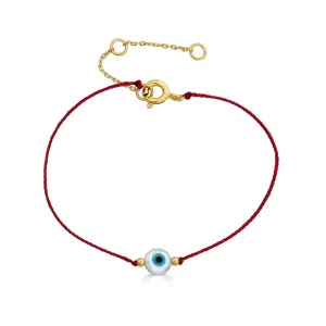 Ivy Evil Eye Red String Bracelet