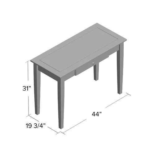 Java Solid Wood Study Cum Console Table