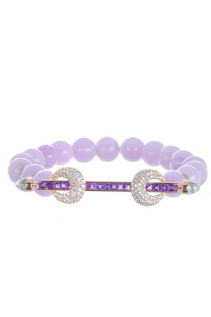 Kunzite Amethyst Chakra Bracelet