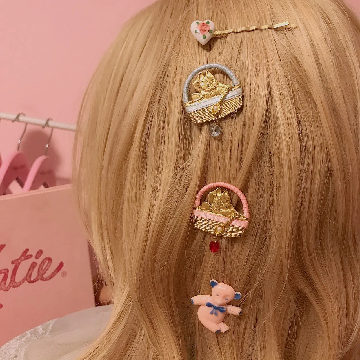 [Limited Edition] Kitty Party Brass hairpin (from Japanese Artist)