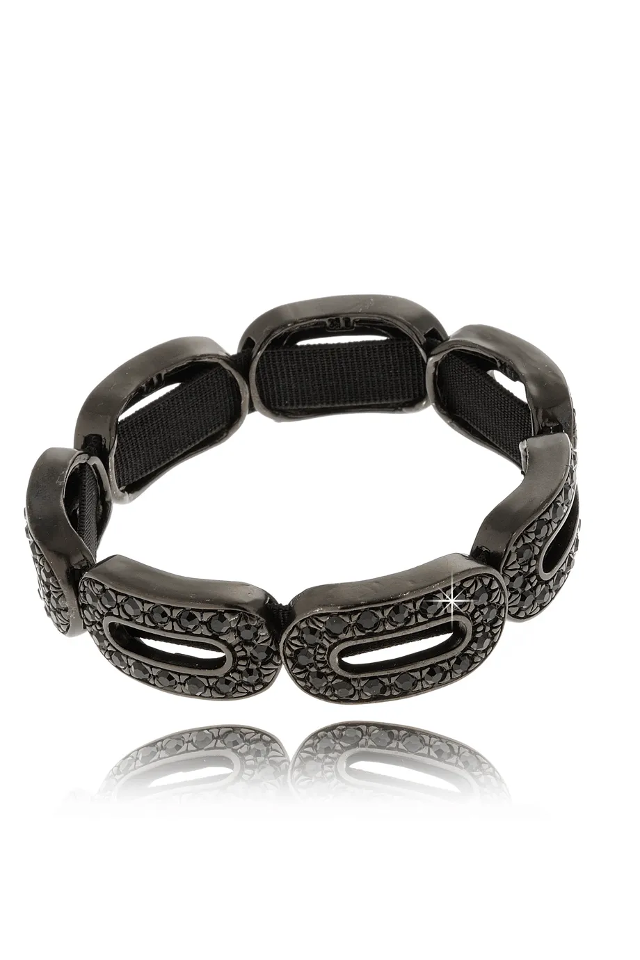 LK DESIGNS Dark Silver Black Bracelet