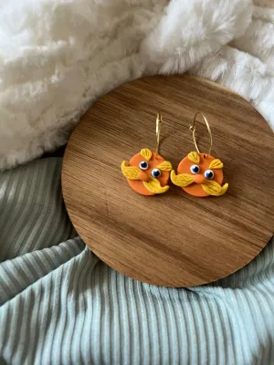 Lorax Hoop Earrings