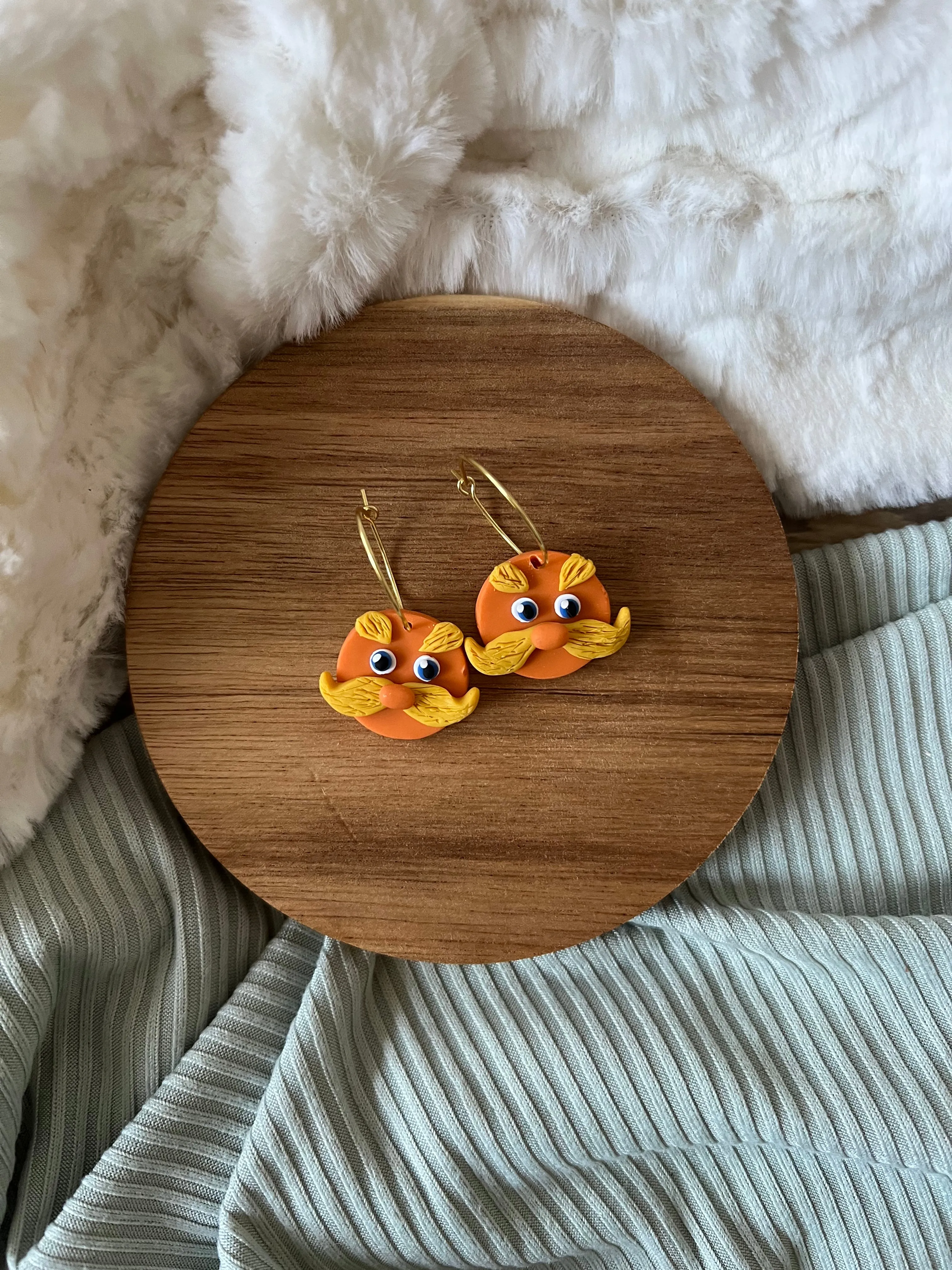 Lorax Hoop Earrings