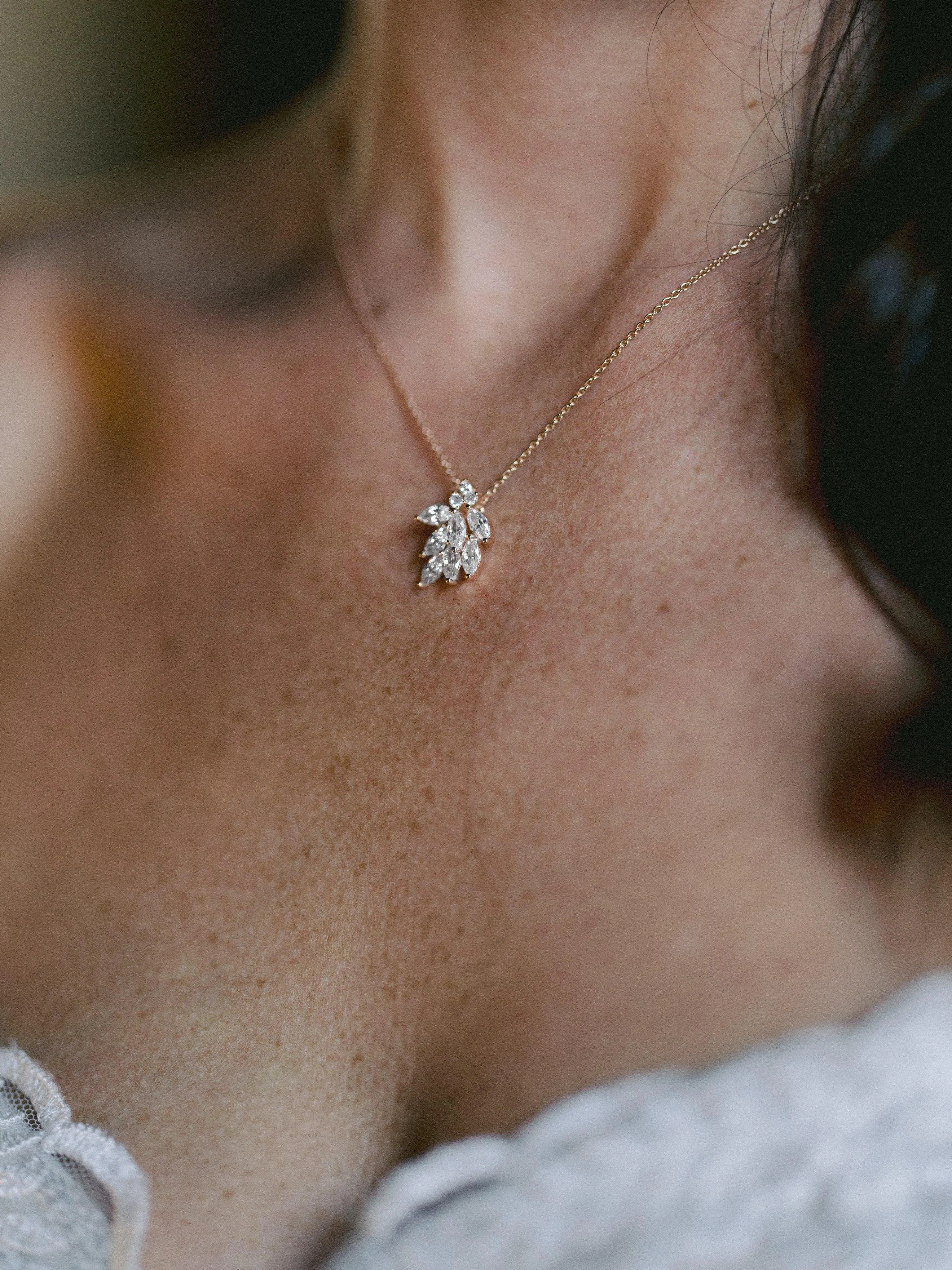 MADELINA Cluster Earrings & Necklace Set