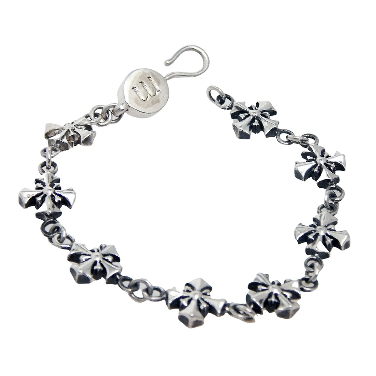 MARCOS - "PATONCE CROSS"  Bracelet in Silver