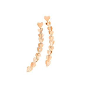 Medium Rose Gold Wings of Love Drop Earrings