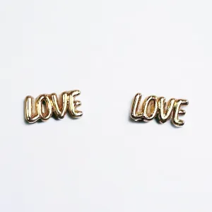 Mini Love Studs Gold Dipped