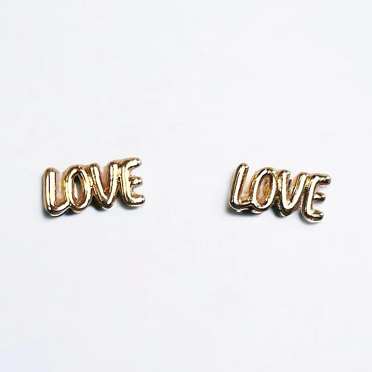 Mini Love Studs Gold Dipped