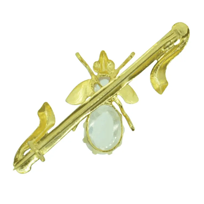 Moonstone Bug Stock Pin