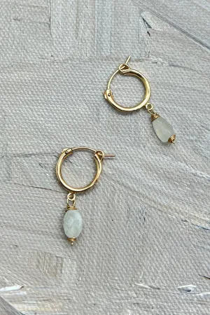 Moonstone Hoops