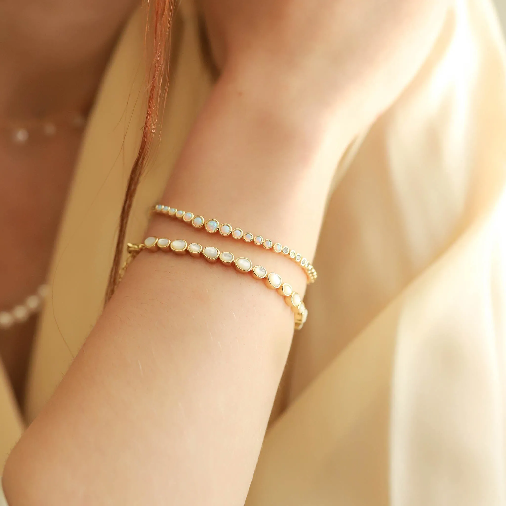 Mother of Pearl Tennis Bracelet