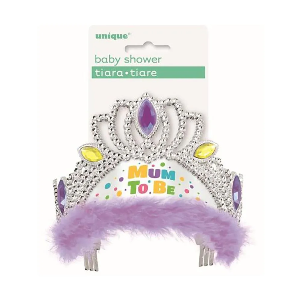 Mum To Be Tiara - (Blue/Pink/Purple)