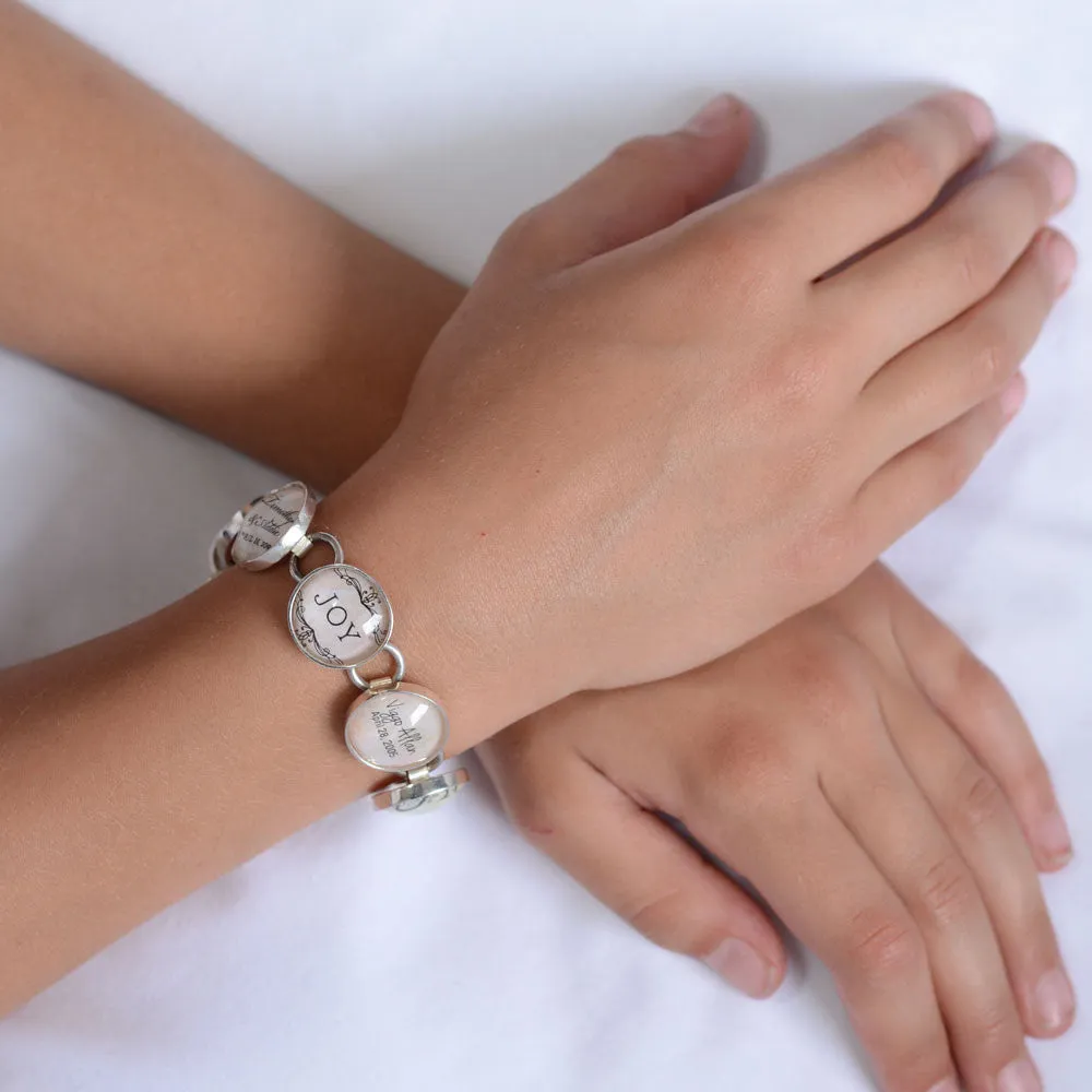 My Story - Silver-Plated Personalized Charm Bracelet