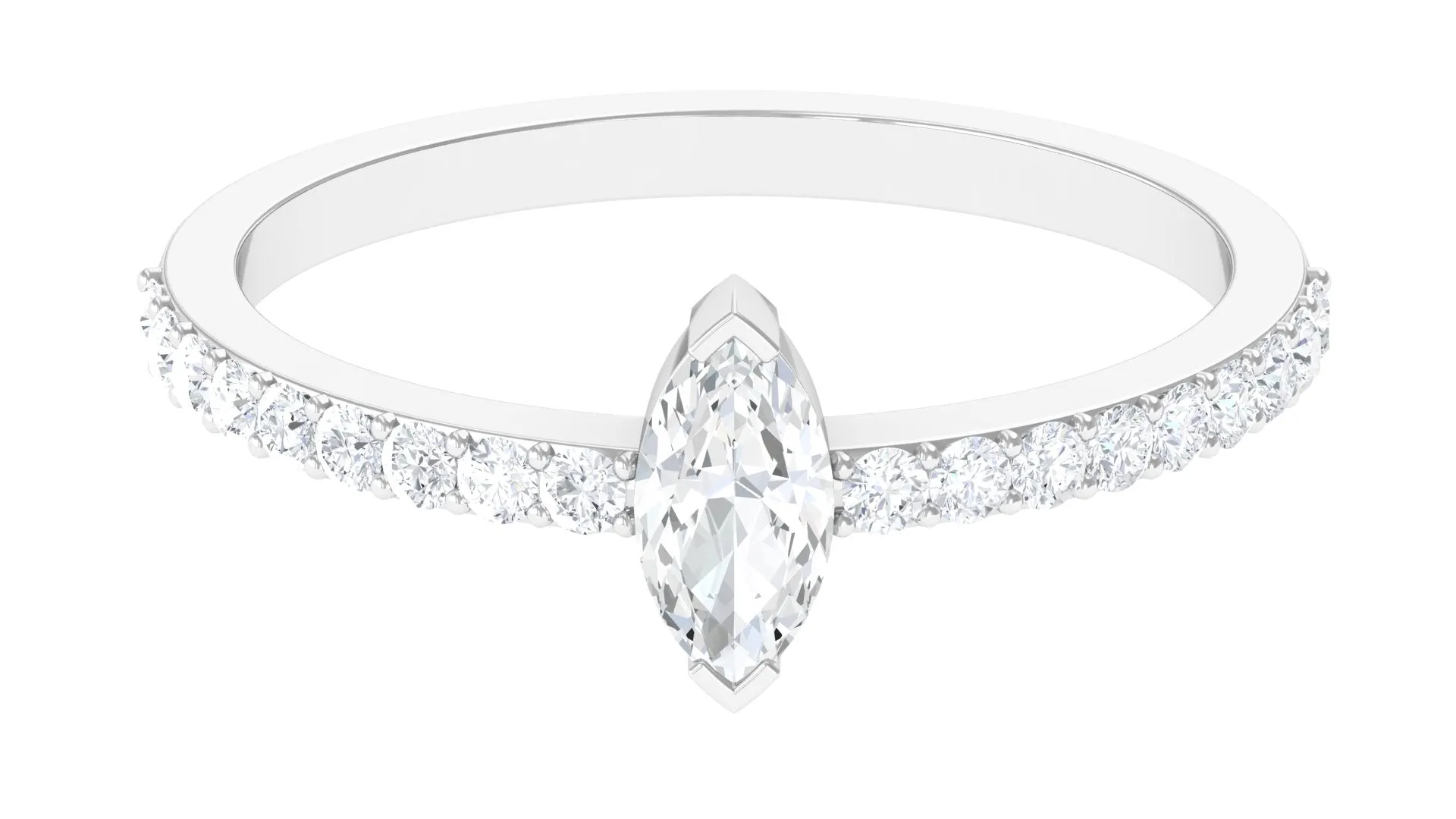 Naomi Watts Inspired Solitaire Moissanite Engagement Ring