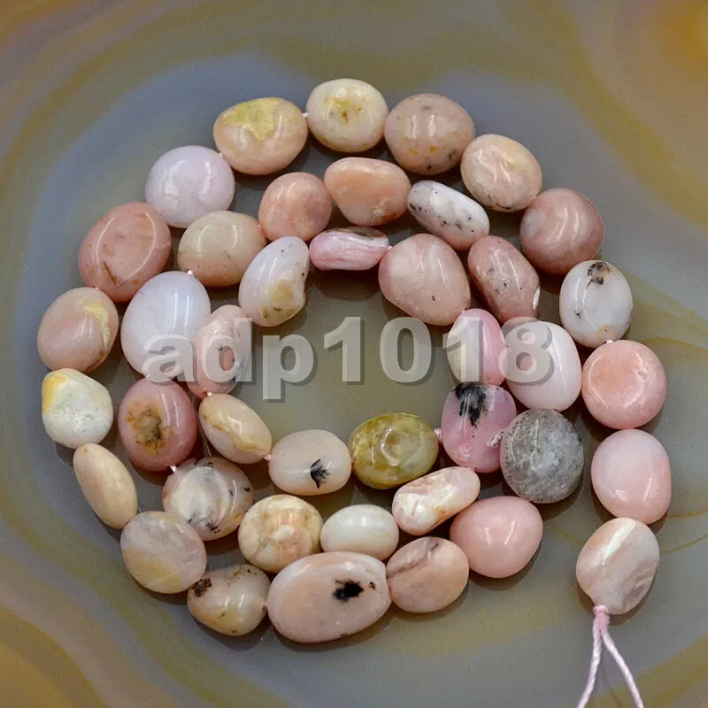 Natural Gemstone Freeform Potato 6x8-10x12mm Loose Beads on a 15.5" Strand