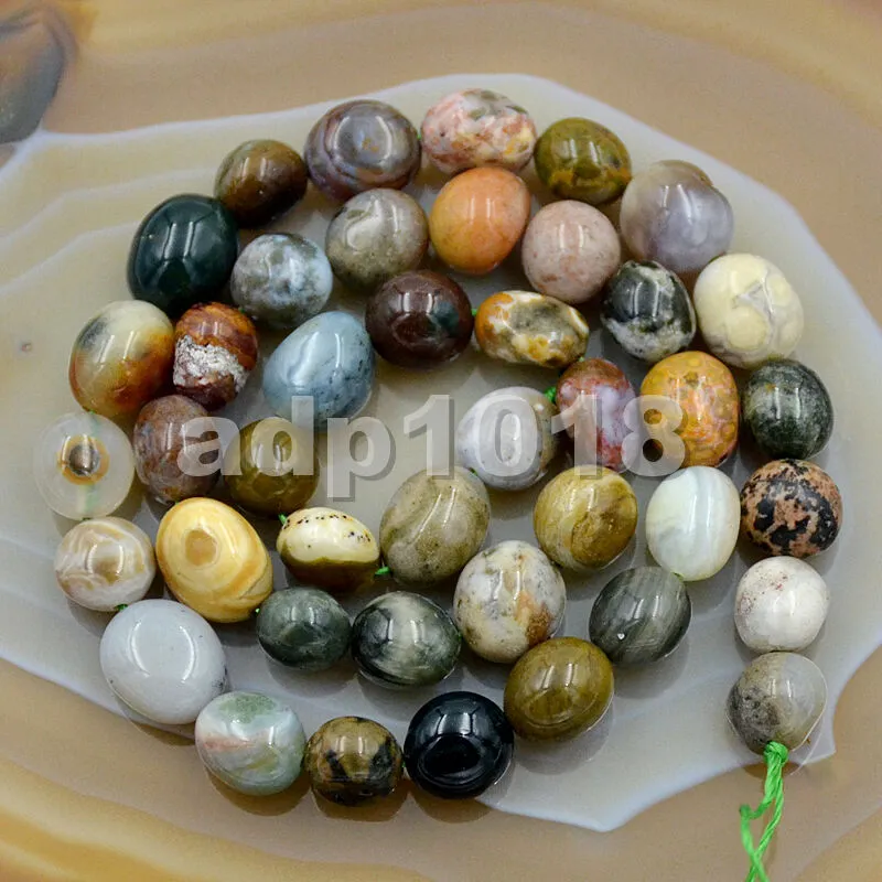 Natural Gemstone Freeform Potato 6x8-10x12mm Loose Beads on a 15.5" Strand