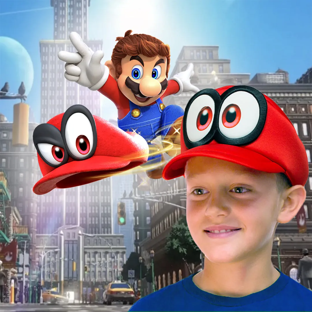 Nintendo Super Mario Odyssey Cappy Hat Kids Cosplay Accessory