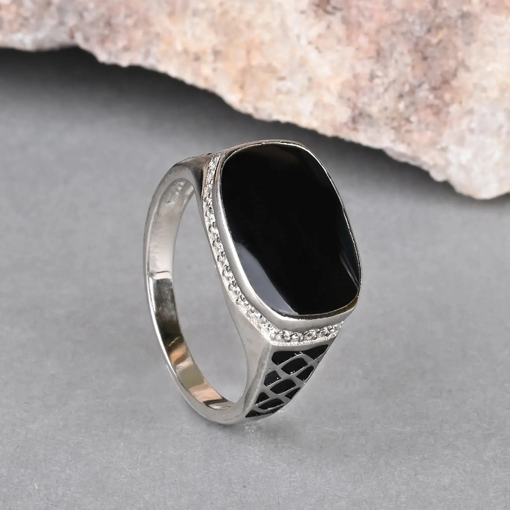 Onyx Elegance Ring