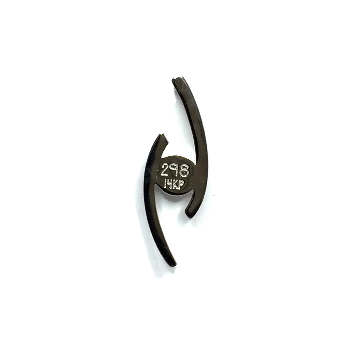 Onyx Round Inlay Double Curved Bar Pendant