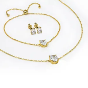 Oval Gold Set