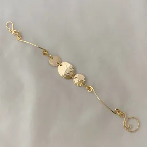 Oval with Side coin bracelet