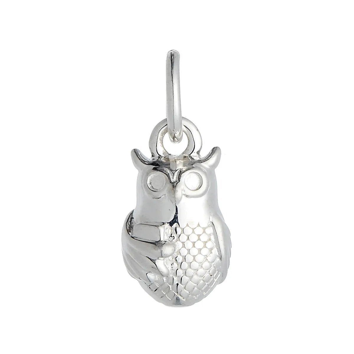 Owl Personalised Silver Charm