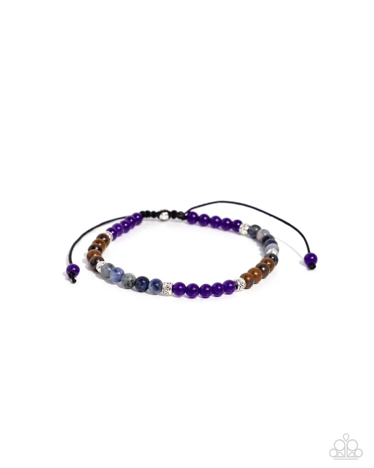 Paparazzi Bracelet ~ Multicolored Melody - Purple