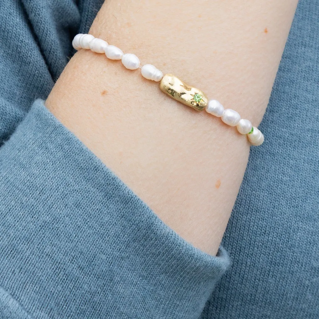 Pearl Affirmation Bracelet | Luck