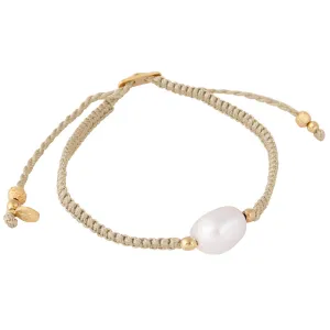 PEARL ROPE BRACELET - SAND