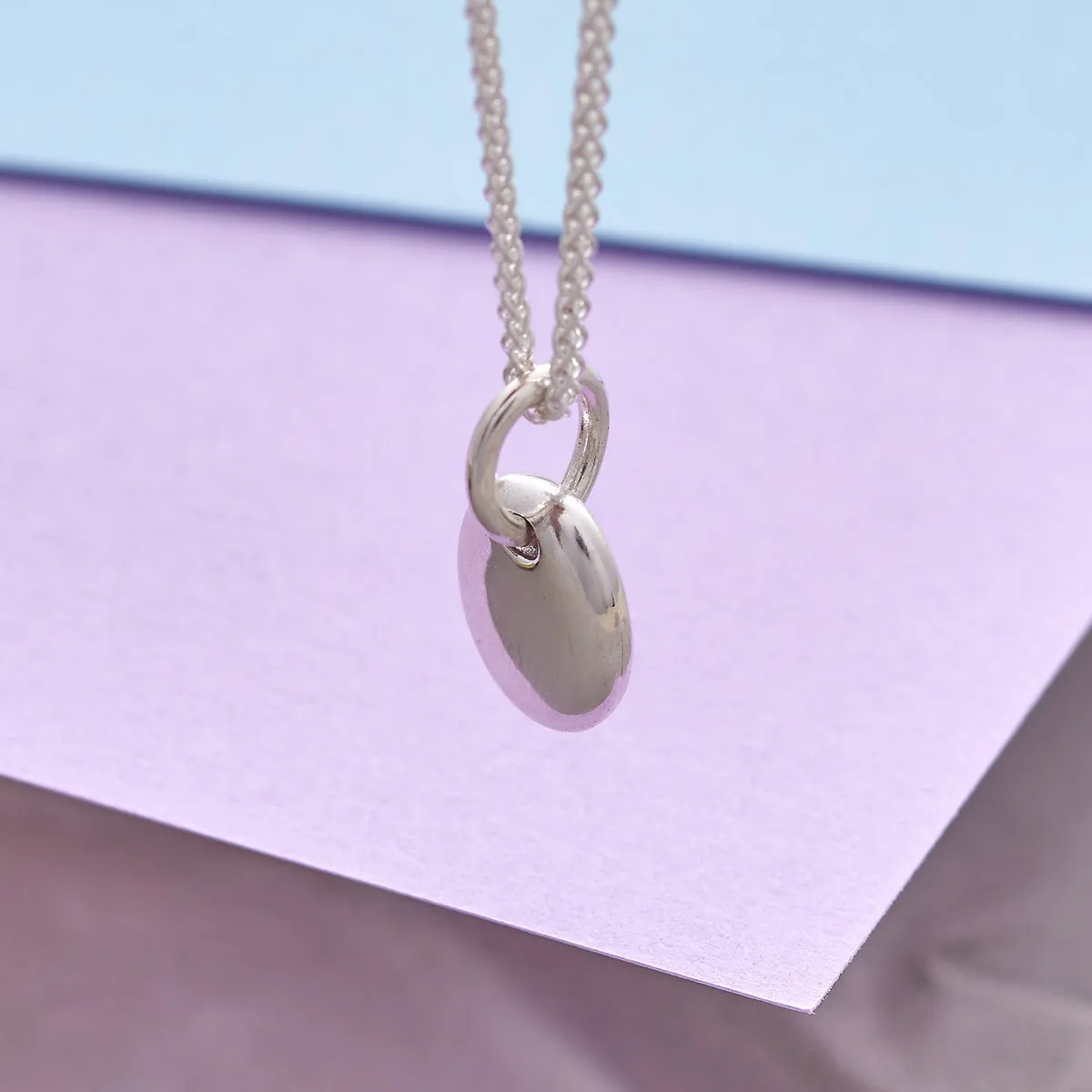 Pebble Personalised Silver Charm